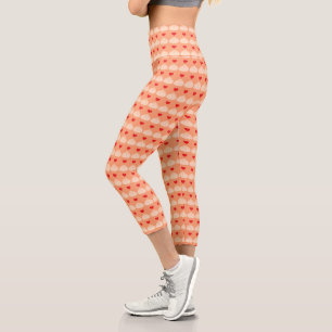 Leggings Capri Amor desmesurado Cantaloupe Capris de alta destrez