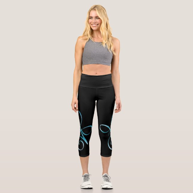 Leggings Capri Amor Incondicional Turquesa (Anverso)