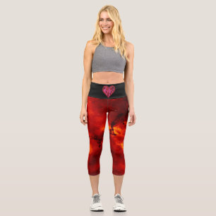 Leggings Capri amor y fuego