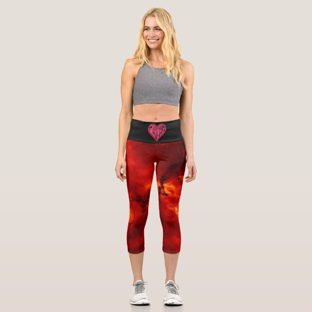 Leggings Capri amor y fuego (Anverso)