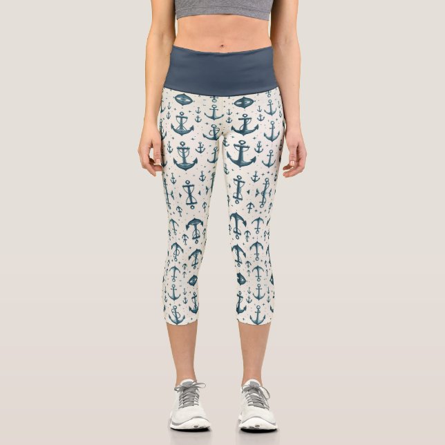 Leggings Capri Anclas perdidas (Anverso)