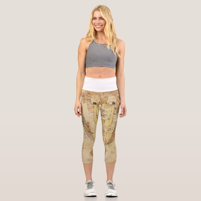 Leggings Capri Angelus Novus por Paul Klee (Anverso)
