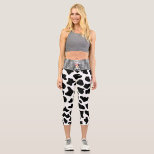 Leggings Capri Animal de aguardiente de vaca