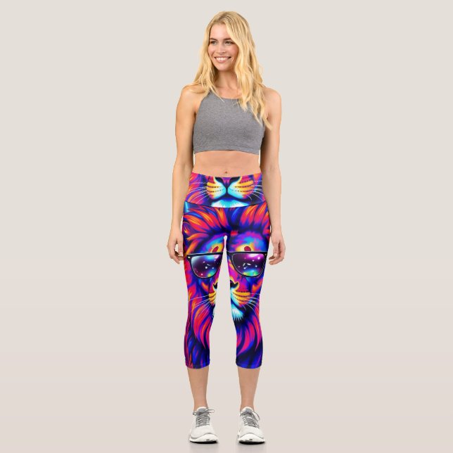 LEGGINGS CAPRI ANIMAL DE FIESTA, LEÓN (Anverso)