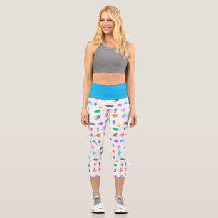 Leggings Capri Animales marinos con estampado