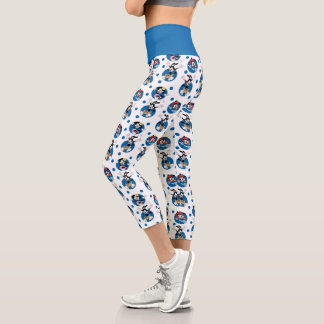 Leggings Capri Animaniacs | Patrón de círculo de yakko, wakko y d