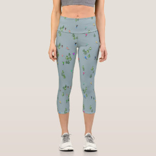 Leggings Capri Apertura de esquí Navidades Esquiadores de vacacio