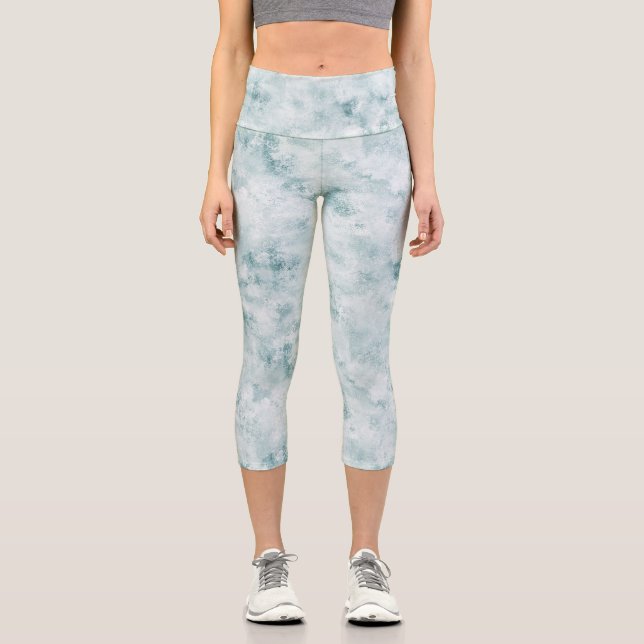 Leggings Capri Aqua Grunge (Anverso)