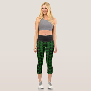 Leggings Capri Árbol Celta Verde De La Vida