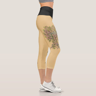 Leggings Capri Árbol De La Vida - Espirales Hojas Frutas 1