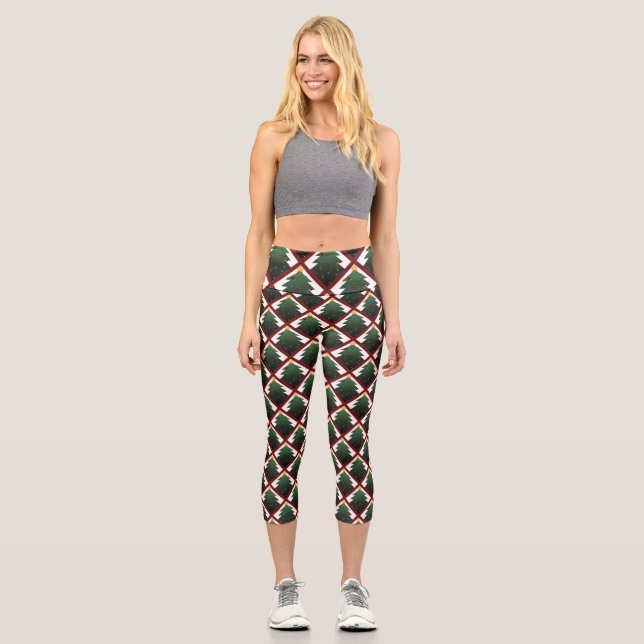 Leggings Capri Árbol de Navidad (Anverso)