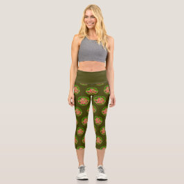 Leggings Capri Árbol de Navidad, misión, ejército