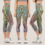Leggings Capri Árbol de Tule Oaxaca OAX1<br><div class="desc">Pintando el Personalizado de Colección "Árbol de Tule Oaxaca OAX1" hecho con cuidado, cada par de estas leggings Capris se imprime antes de ser cosido. Perfecto para el uso activo y el uso y estiramientos de yoga para que se adapte a su cuerpo con sus propias leggings. Personalice en la...</div>