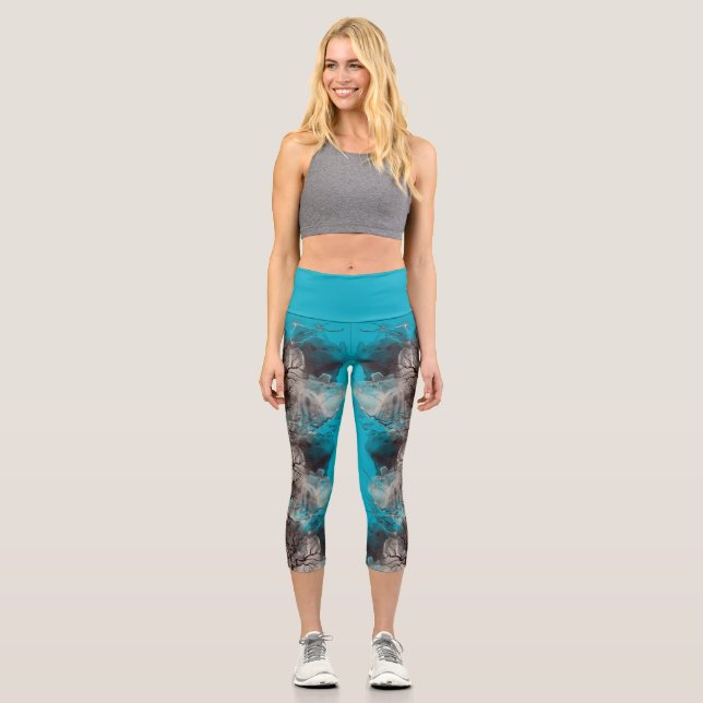 Leggings Capri Árbol fantasma (Anverso)