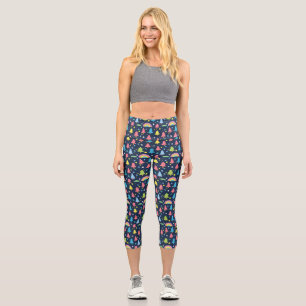 Leggings Capri Árbol sinusal colorido