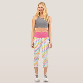 Leggings Capri Arcoíris de Moda