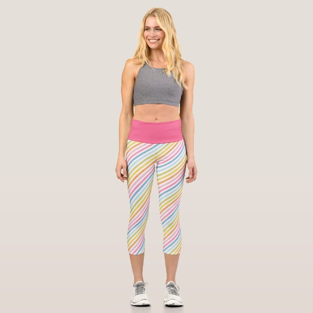 Leggings Capri Arcoíris de Moda (Anverso)