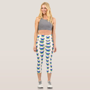 Leggings Capri Arcoiris mariposa Peacock Eye
