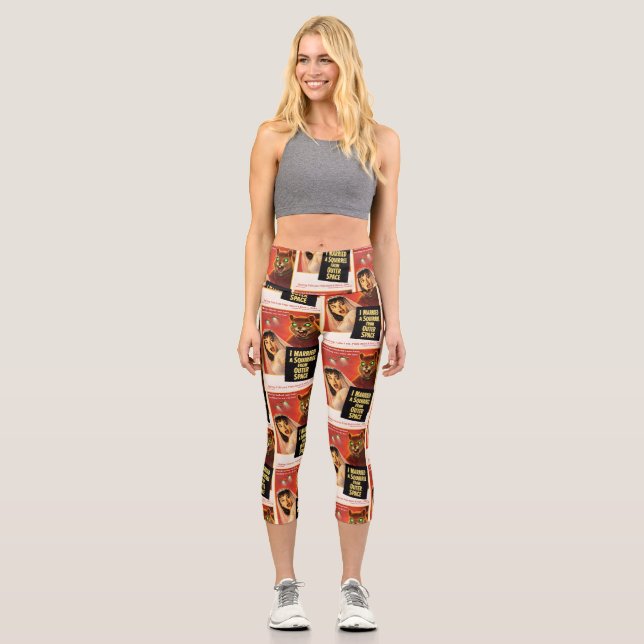 Leggings Capri Ardilla del espacio exterior (Anverso)