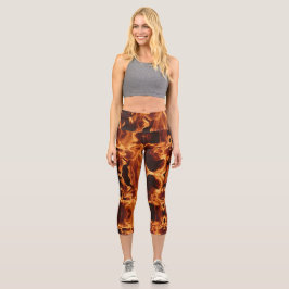 Leggings Capri Arriba en llamas