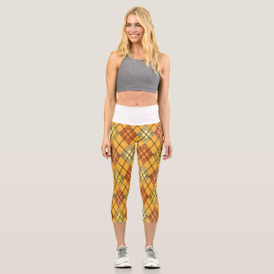 Leggings Capri Art Deco Citrus Argyle