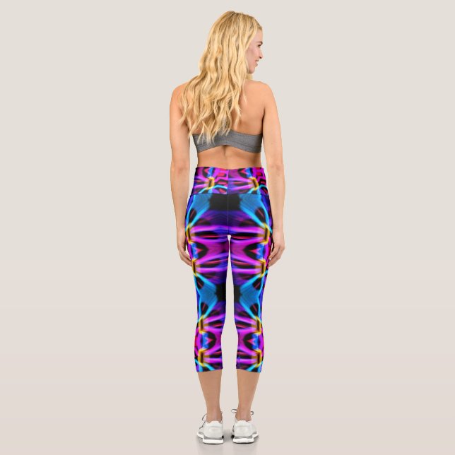 Leggings Capri Arte abstracto (Reverso)