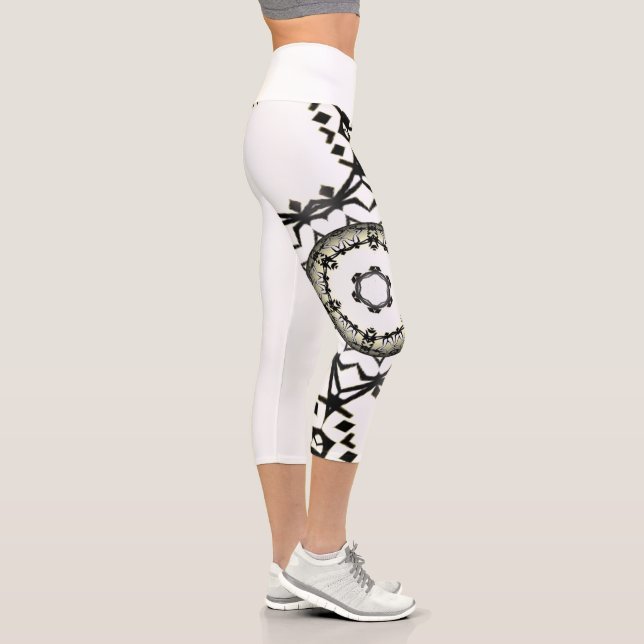 Leggings Capri Arte caleidoscopio del primer volumen tres (Derecha)