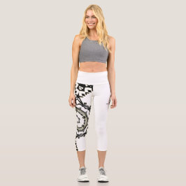 Leggings Capri Arte caleidoscopio del primer volumen tres