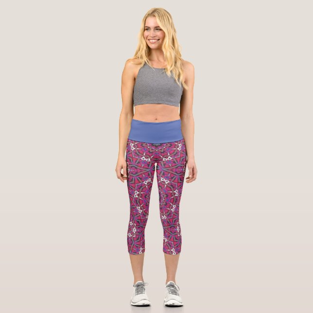 Leggings Capri Arte caleidoscopio del volumen 9 diecisiete (Anverso)
