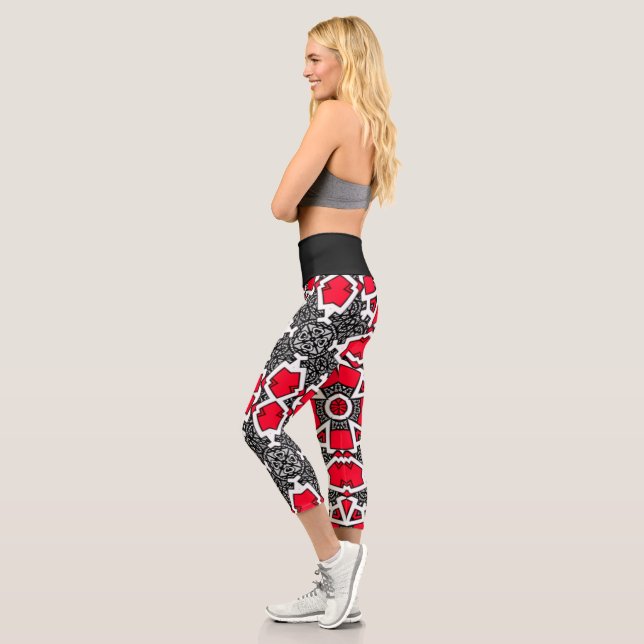 Leggings Capri Arte caleidoscopio del volumen dieciséis ocho (Izquierda)