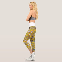 Leggings Capri Arte caleidoscopio del volumen once
