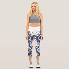 Leggings Capri Arte calidoscopio del volumen cuatro ocho