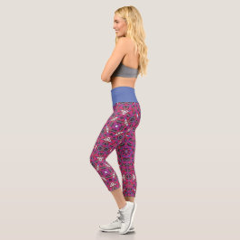 Leggings Capri Arte calidoscopio del volumen nueve