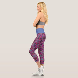 Leggings Capri Arte calidoscopio del volumen nueve, dieciséis