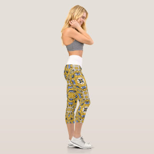 Leggings Capri Arte calidoscopio del volumen once diecinueve
