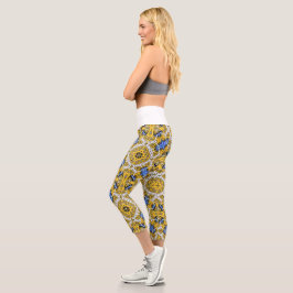 Leggings Capri Arte calidoscopio del volumen once nueve
