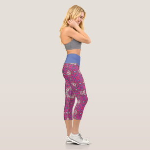 Leggings Capri Arte calidoscopio veinte del volumen nueve