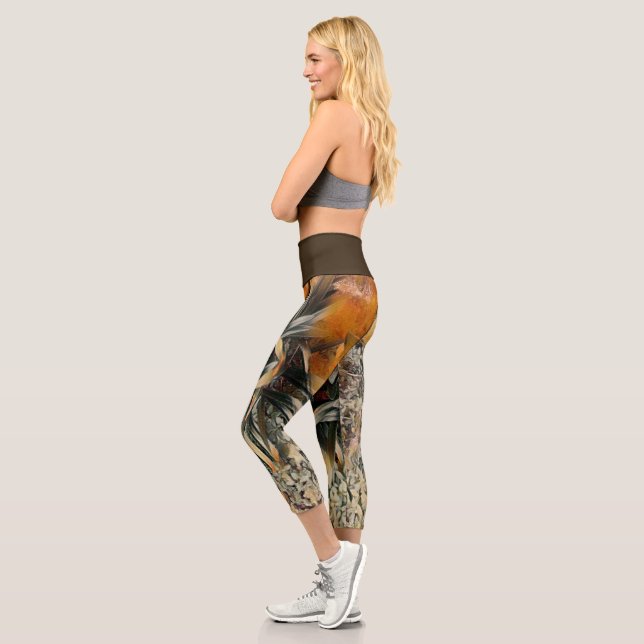 Leggings Capri Arte de flores (Izquierda)
