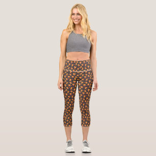 Leggings Capri Arte de gato Patrón De Gato Cuto Chileno
