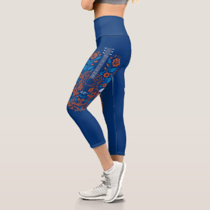 Leggings Capri Arte de guitarra de campo