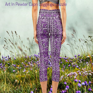 Leggings Capri Arte En Pewter