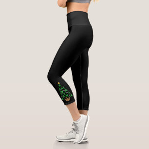 Leggings Capri Artes marciales femeninas - Chicas karate árbol de