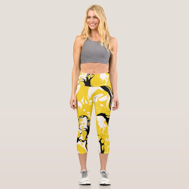 Leggings Capri Asher - Liquify Abstraction (Anverso)