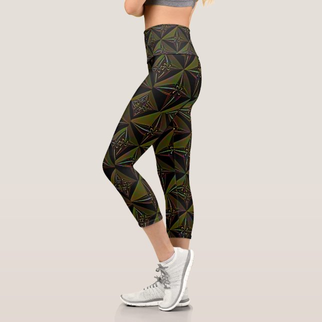 Leggings Capri "Atando Cabos Sueltos" Capris de Cintura Alta (Izquierda)