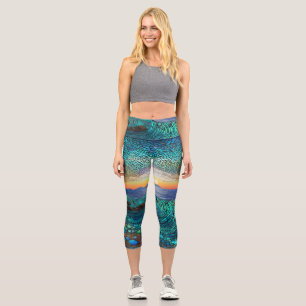 Leggings Capri Ataque marino Aqua Mirage