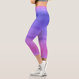 Leggings Capri atardecer de primavera Capris de alta Waisted