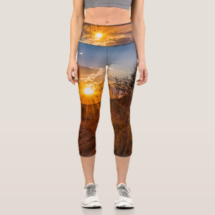 Leggings Capri Atardecer en el desierto de Kalahari, Namibia