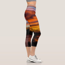Leggings Capri Atardecer en Praia, Cabo Verde