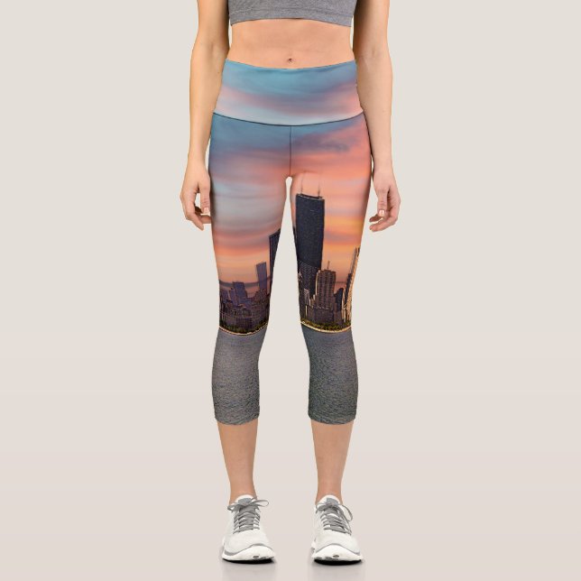 Leggings Capri Atardecer Profundo Chicago (Anverso)