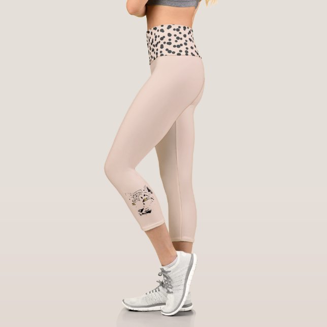 Leggings Capri Atlético felino de alta cintura-AM (Izquierda)